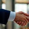 Handshake with automotive company HR representative